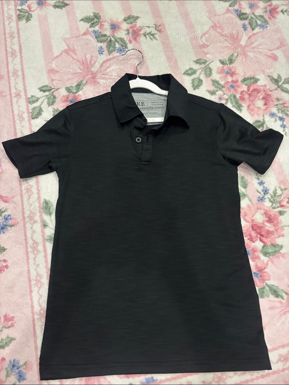 Boys BKE Black Short Sleeve Polo Shirt